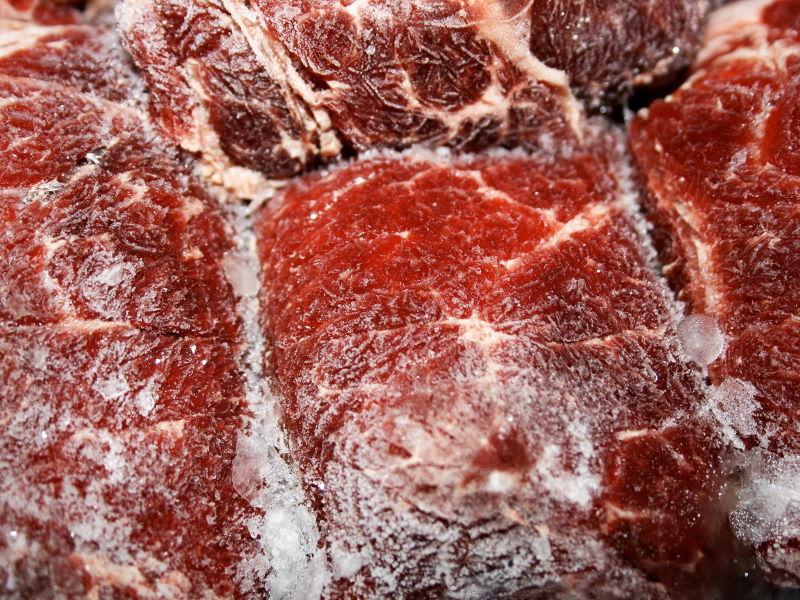 frosted beef meat